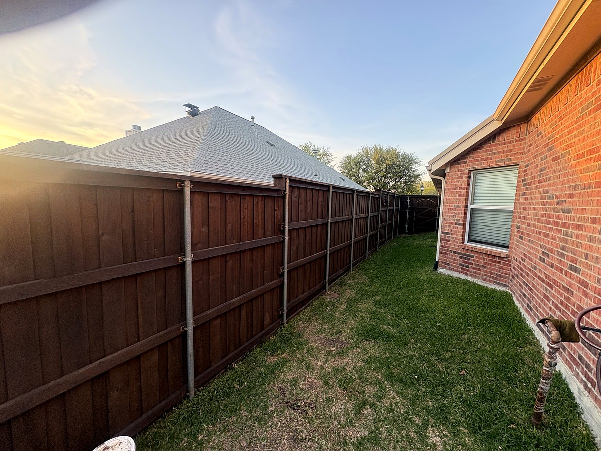 Stained fence project 2