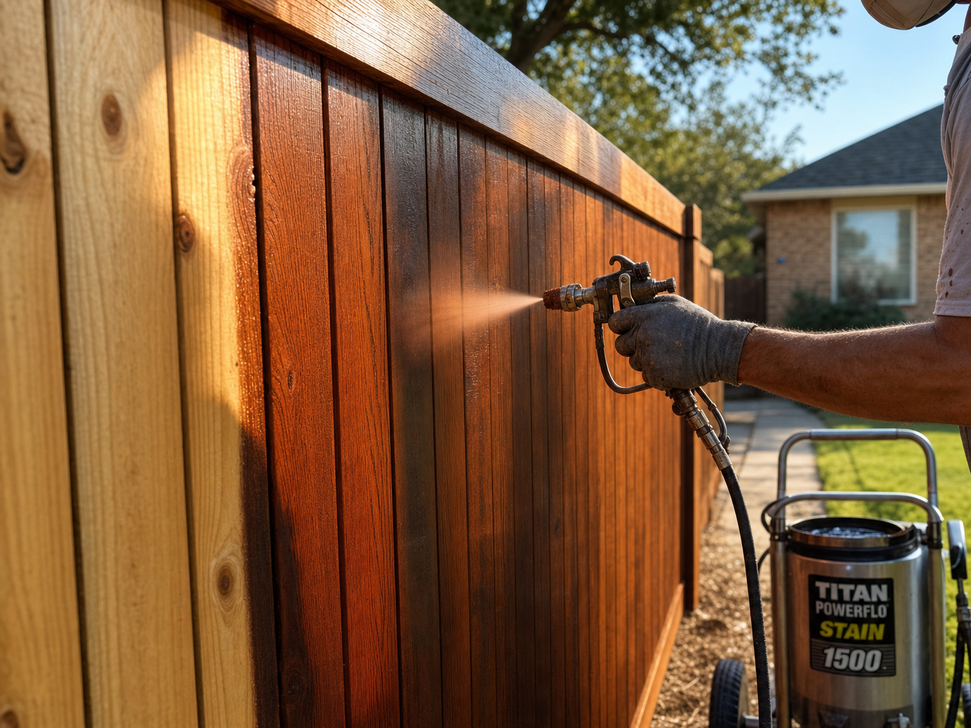 Fence Staining