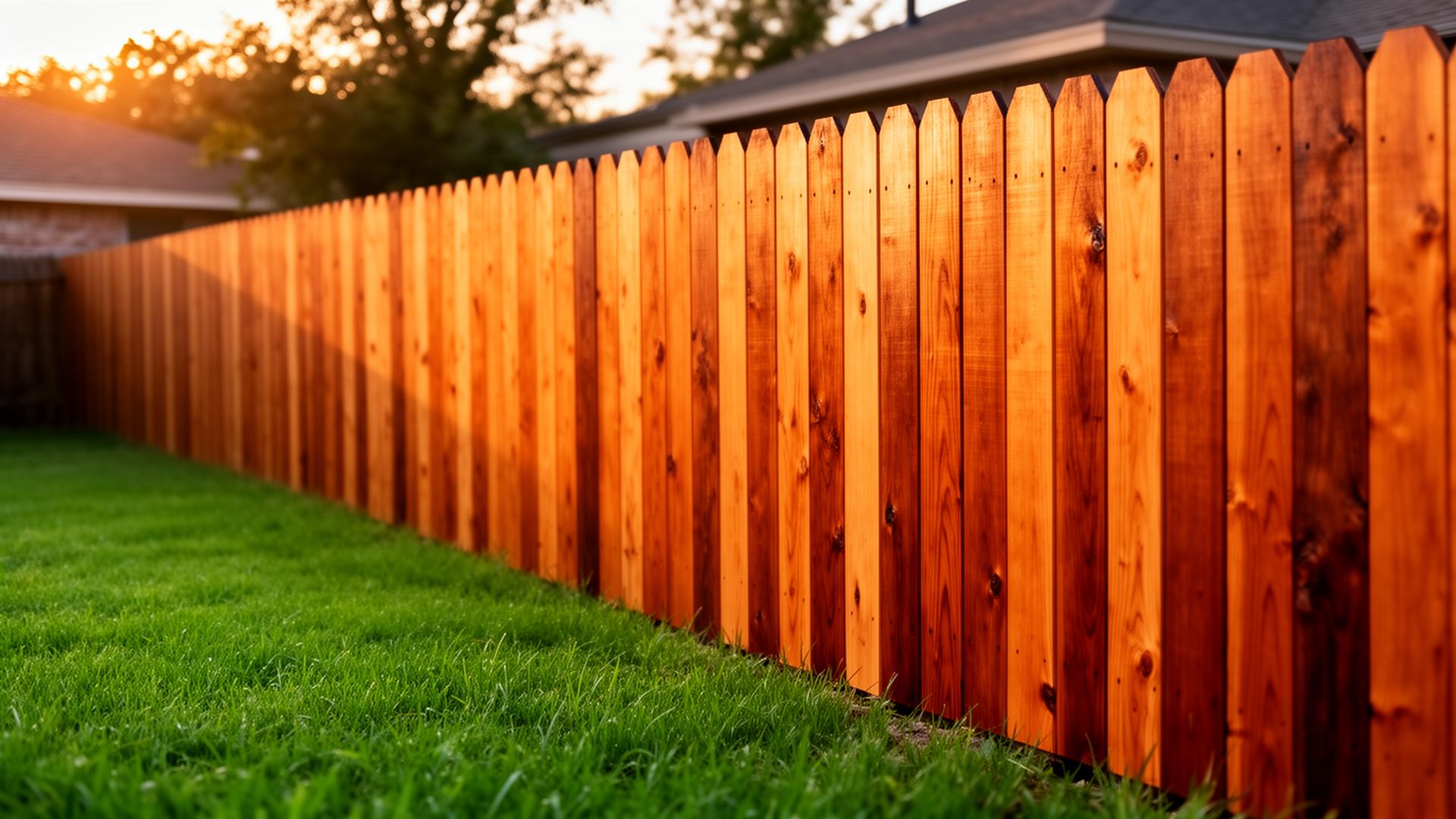 Professional fence staining service in Flower Mound, TX